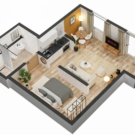 Tm - Gemuetliche Zum Wohlfuehlen - Terrasse, Kueche, Smarttv, - 5min Nach Winterberg Appartement *